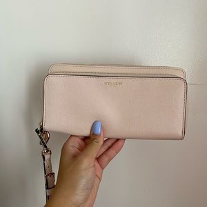 Coach leather wristlet